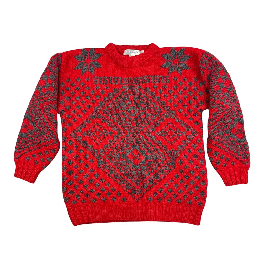VTG GAP Hand Knit Wool Sweater